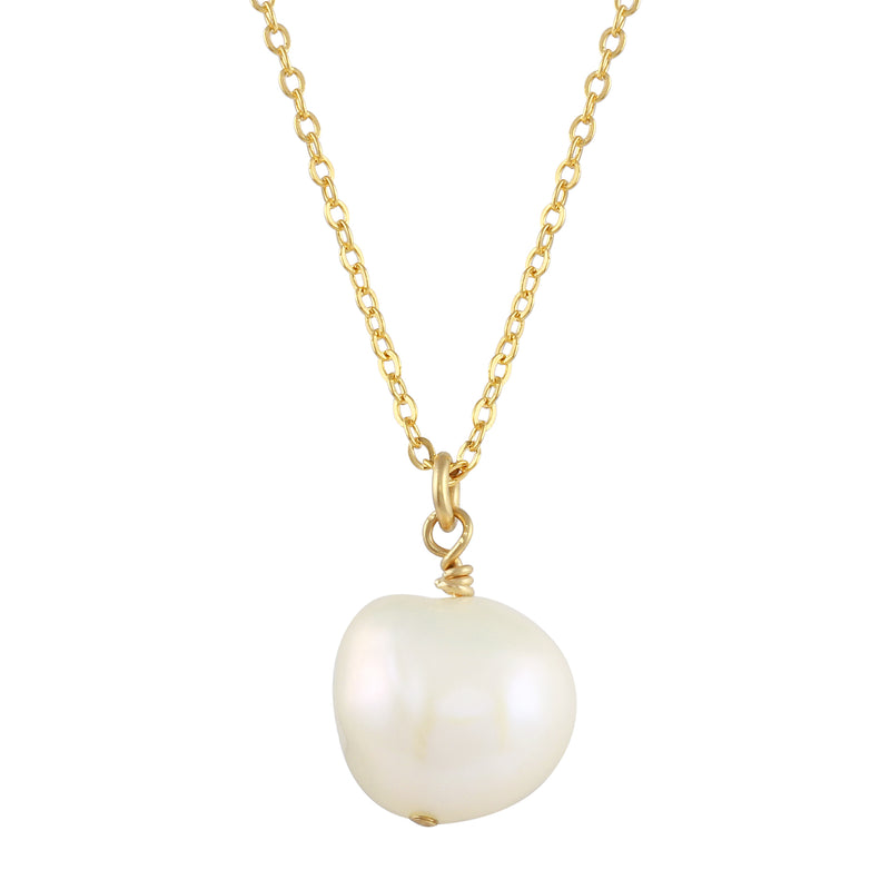 TIA CABLE CHAIN PEARL NECKLACE